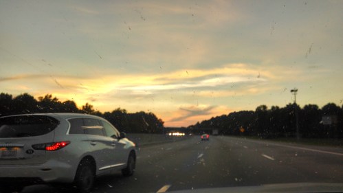 No matter how much bug juice is on the windshield of our lives, we can still see through it, to little reminders of our Lord Jesus Christ, who is ever on the road ahead. and forever on the horizon.